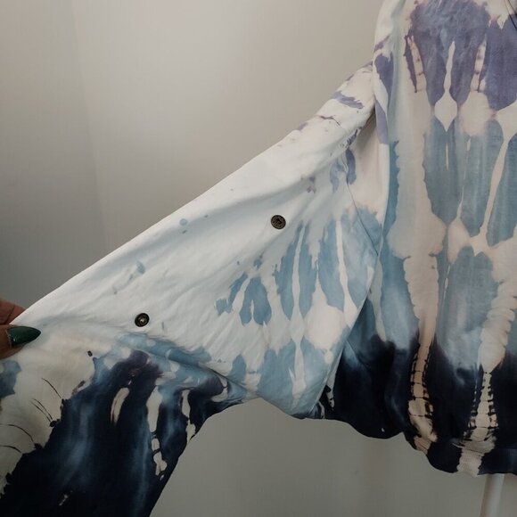 Young Fabulous & Broke Tie Dye Hoodie Sweatshirt Size M/L - Picture 3 of 9